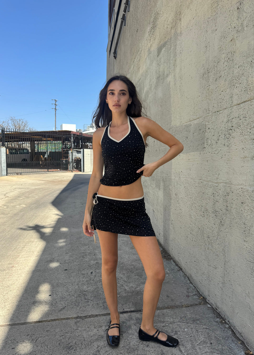 Paloma Wrap Skirt Black
