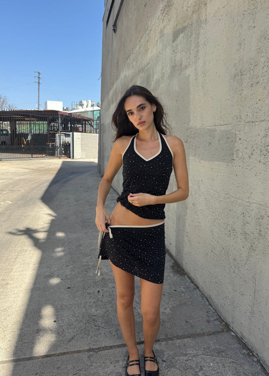 Paloma Wrap Skirt Black